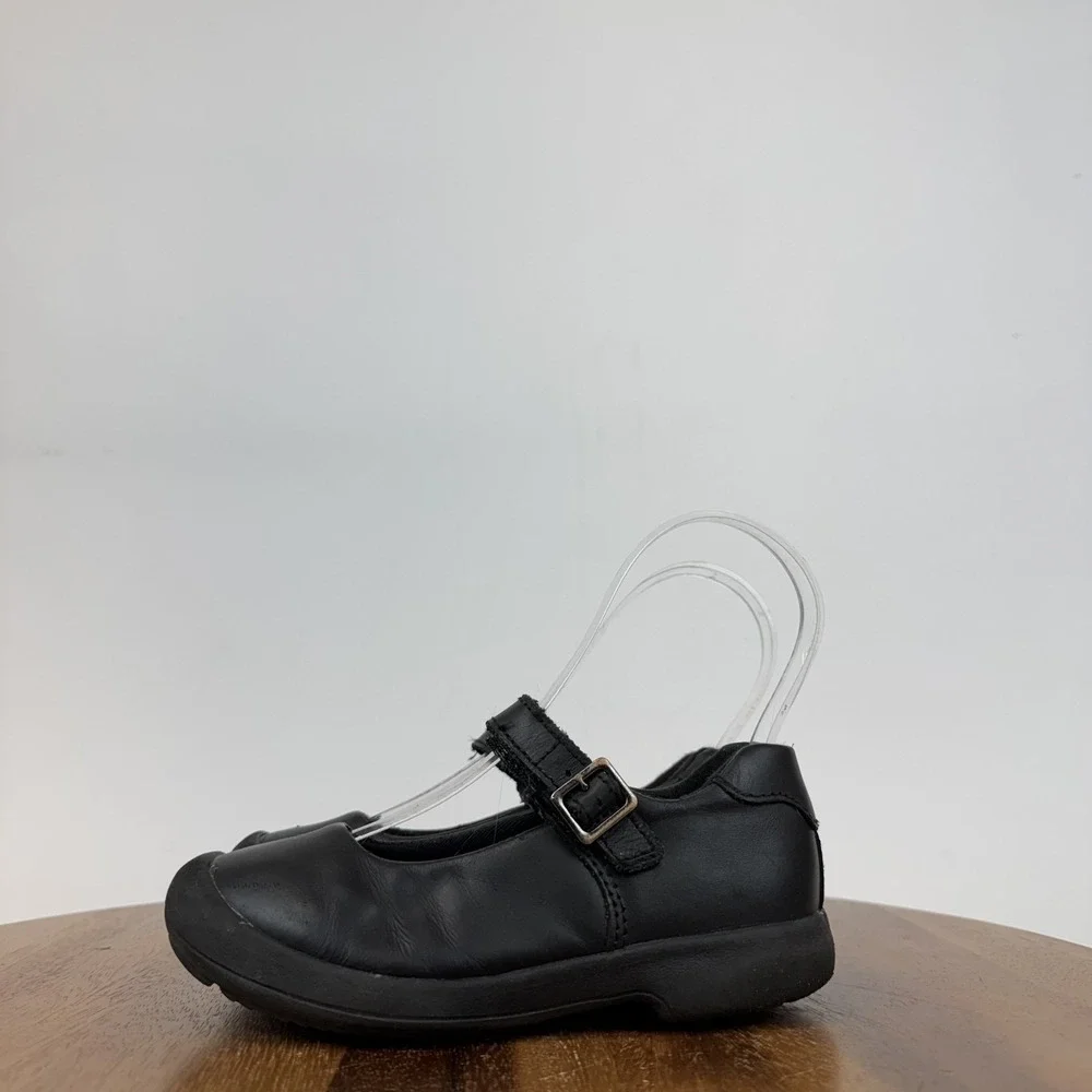 Little Kids Stride Rite‎ Ainsley Black Leather Mary Jane Flats Shoes Size 11 C